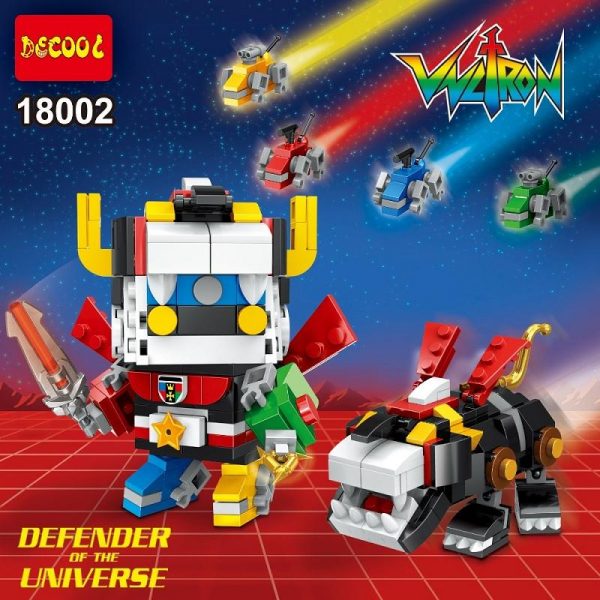 DECOOL 18002 Ideas Series Voltron Superheroes action figures Toys Brickheadz military Building Blocks toys Compatible With - DECOOL