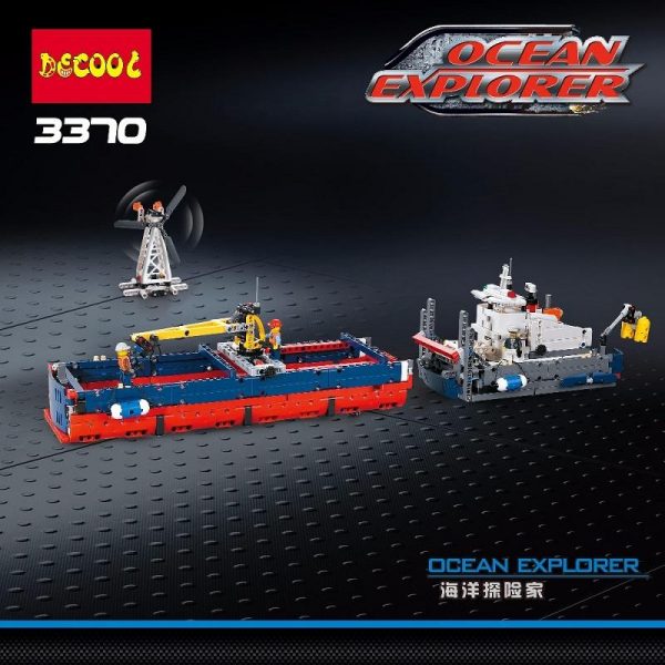 Decool 3370 1342pcs Ocean exploration Legoings 3D DIY Figures toys for children educational building blocks Birthday 2 - DECOOL
