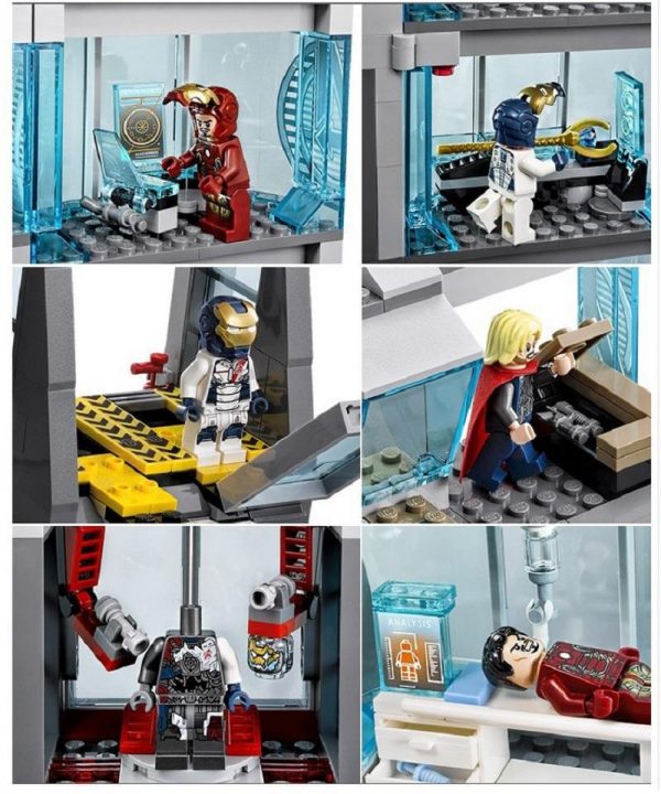 Decool 511pcs Marvel Superheroes Iron Man Base Attack Avengers Tower buster Building Blocks Bricks Toys for 1 - DECOOL