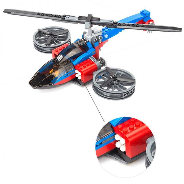 Decool 7106 299pcs Super Heros Series Helicopter Model Building Block set Bricks Toys For children Boy 1 - DECOOL