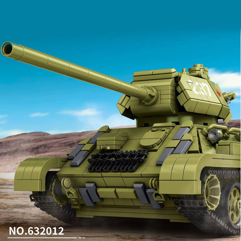 T-34 Tank PANLOSBRICK 632012 Official Store | DECOOL